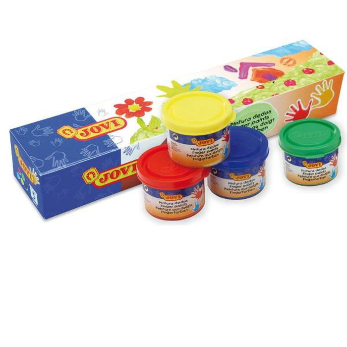 Jovi Estuche de Pintura de Dedos 540, 5 Colores Surtidos de 35 ml