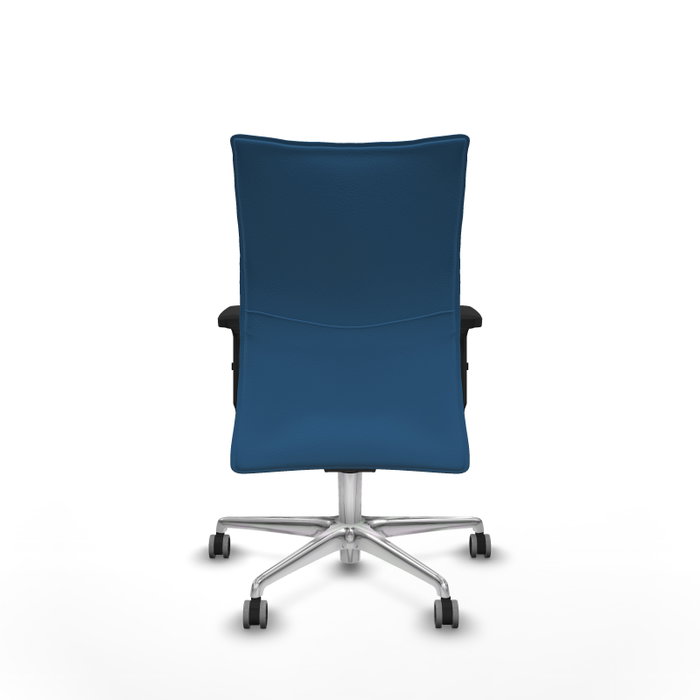 PIQUERAS Y CRESPO Silla Albacete confidente Azul claro con mecanismo Sincro y Base aluminio PIQUERAS Y CRESPO Silla Albacete confidente Azul claro con mecanismo Sincro y Base aluminio