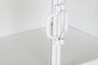 DKD Home Decor Consola Loft Blanco 35 x 80 x 120 cm Metal Cristal Puertas 4