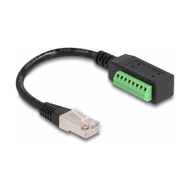 DeLOCK Adaptador RJ45 Cat.5e Macho a Bloque de Terminales 21,5 cm DeLOCK Adaptador RJ45 Cat.5e Macho a Bloque de Terminales 21,5 cm