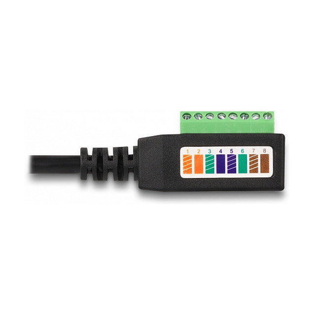DeLOCK Adaptador RJ45 Cat.5e Macho a Bloque de Terminales 21,5 cm DeLOCK Adaptador RJ45 Cat.5e Macho a Bloque de Terminales 21,5 cm