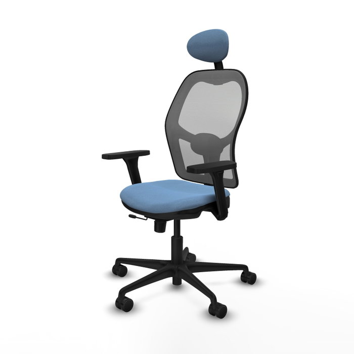 PIQUERAS Y CRESPO Silla de oficina Jorquera con mecanismo Sincro/Traslack, Azul cielo y Gris PIQUERAS Y CRESPO Silla de oficina Jorquera con mecanismo Sincro/Traslack, Azul cielo y Gris