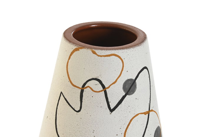 DKD Home Decor Jarrón de Cerámica Blanco DKD Home Decor Jarrón de Cerámica Blanco