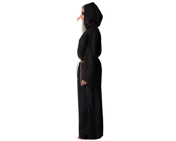 Atosa Disfraz de Bruja Anciana Negro Adulto XXL