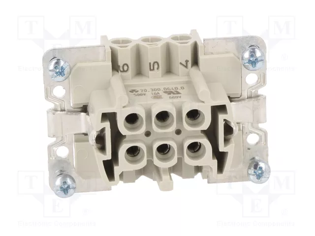 WIELAND Conector HDC Hembra Tamaño 6 para Panel