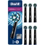 Oral-B Cabezales de Recambio CrossAction, Pack de 6, Negro