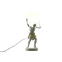 DKD Home Decor Lámpara de Sobremesa Atlas Blanco