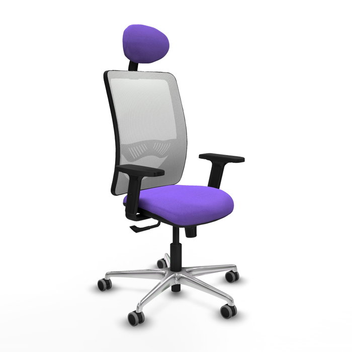 PIQUERAS Y CRESPO Silla de Oficina Zulema con Mecanismo Sincro, Lila y Blanco PIQUERAS Y CRESPO Silla de Oficina Zulema con Mecanismo Sincro, Lila y Blanco