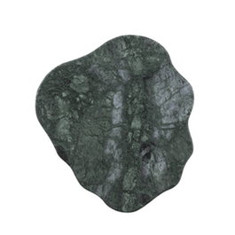 Summa Premium Plato de Mármol Maracaibo Llano, Diámetro 30 cm, Color Verde (Set de 2)