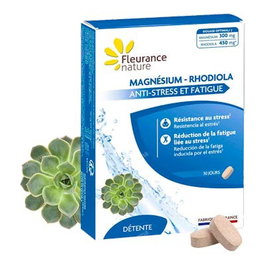 FLEURANCE NATURE Magnesio - Rhodiola 30 Comprimidos