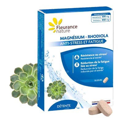 FLEURANCE NATURE Magnesio - Rhodiola 30 Comprimidos FLEURANCE NATURE Magnesio - Rhodiola 30 Comprimidos