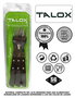 TALOX Tenedor Chuletero 20 cm Mango Weng Pack de 3 unidades