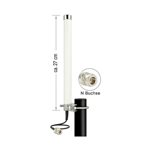 DeLOCK 12491 Antena Omnidireccional para Exteriores Clase N Blanco DeLOCK 12491 Antena Omnidireccional para Exteriores Clase N Blanco