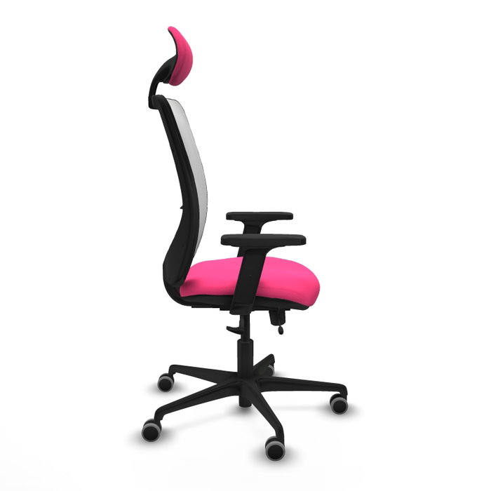 PIQUERAS Y CRESPO Silla de oficina Zulema Rosa y Blanca