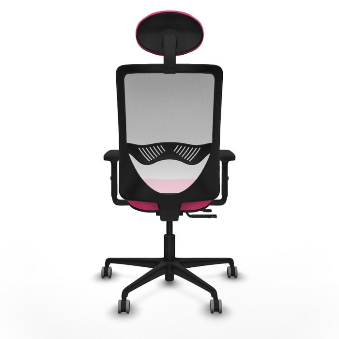 PIQUERAS Y CRESPO Silla de oficina Zulema Rosa y Blanca