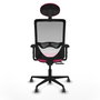 PIQUERAS Y CRESPO Silla de oficina Zulema Rosa y Blanca