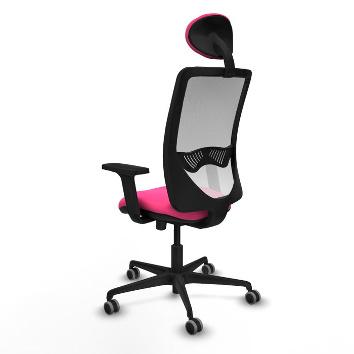 PIQUERAS Y CRESPO Silla de oficina Zulema Rosa y Blanca