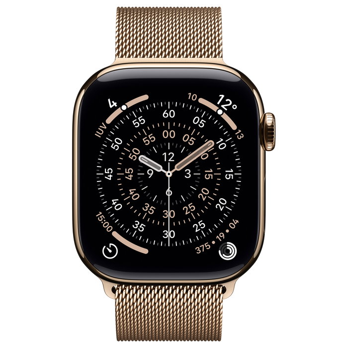 Apple Watch S11 Titan Gold Cellular 42mm con Brazalete Milanesa Oro Apple Watch S11 Titan Gold Cellular 42mm con Brazalete Milanesa Oro