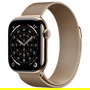 Apple Watch S11 Titan Gold Cellular 42mm con Brazalete Milanesa Oro