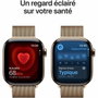 Apple Watch Series 11 Titan Gold Cellular 42mm (Milanaise Armband gold)