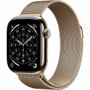 Apple Watch Series 11 Titan Gold Cellular 42mm (Milanaise Armband gold)