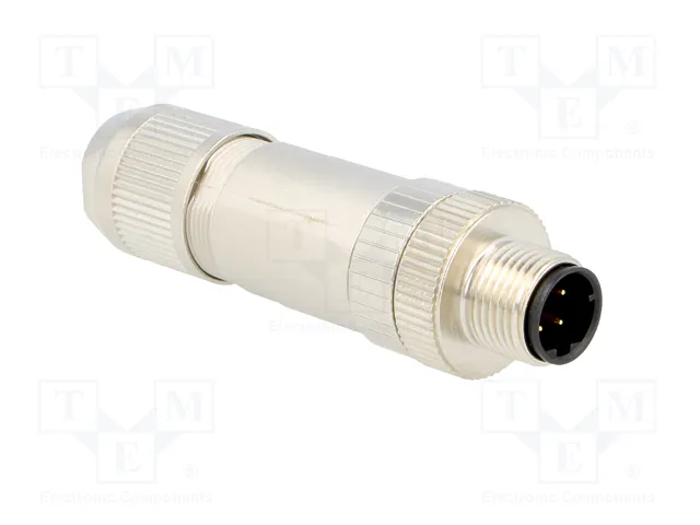 LAPP Conector M12 macho de 4 pines recto IP67 código D - Ethernet