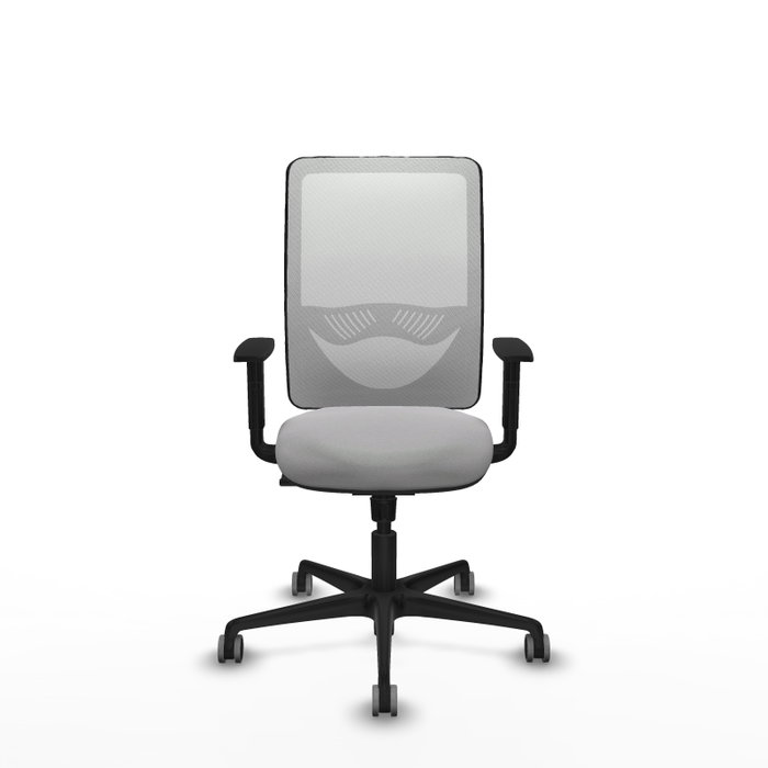 PIQUERAS Y CRESPO Silla de oficina Zulema con mecanismo Sincro, Gris claro y Blanco PIQUERAS Y CRESPO Silla de oficina Zulema con mecanismo Sincro, Gris claro y Blanco