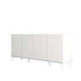 Hanah Home Consola Bohemia 1602 Blanco Tablero Partículas Melamina 18mm Medidas 180x80.8x45cm Estantes Amplio Almacenamiento