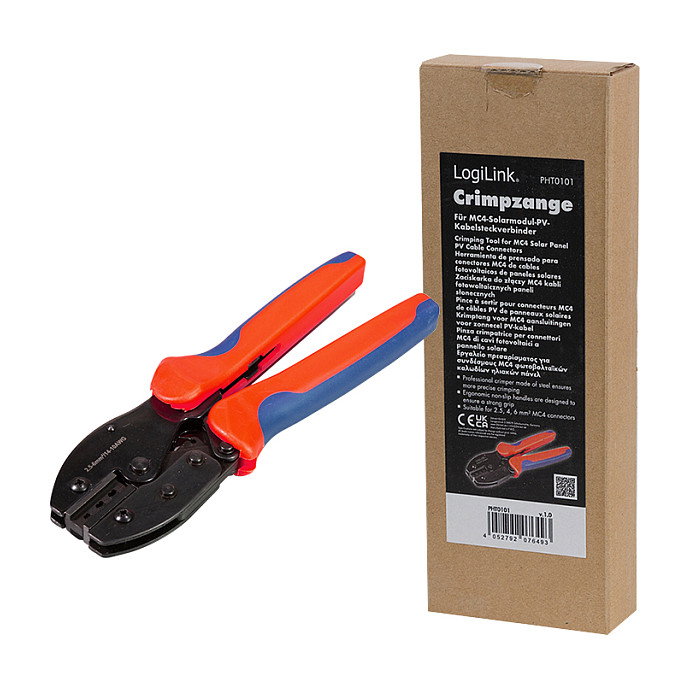 LogiLink PHT0101 Herramienta de crimpado para conectores PV de paneles solares LogiLink PHT0101 Herramienta de crimpado para conectores PV de paneles solares