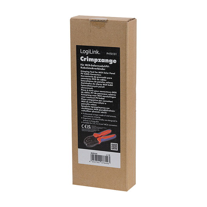 LogiLink PHT0101 Herramienta de crimpado para conectores PV de paneles solares LogiLink PHT0101 Herramienta de crimpado para conectores PV de paneles solares