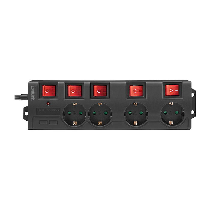 LogiLink LPS251 Regleta de alimentación con 4 tomas de seguridad y cable de 1.5 m LogiLink LPS251 Regleta de alimentación con 4 tomas de seguridad y cable de 1.5 m