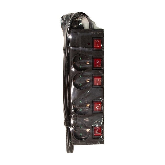 LogiLink LPS251 Regleta de alimentación con 4 tomas de seguridad y cable de 1.5 m LogiLink LPS251 Regleta de alimentación con 4 tomas de seguridad y cable de 1.5 m