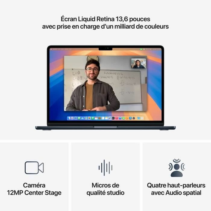 Apple MacBook Air M4 de 13,6 pulgadas (2025) - 16 GB RAM - 512 GB - Medianoche Apple MacBook Air M4 de 13,6 pulgadas (2025) - 16 GB RAM - 512 GB - Medianoche