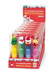 PRYSE Set de 6 Marcadores Fluorescentes con Sello