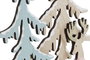 DKD Home Decor Decoración MDF Árbol Surtido de 2