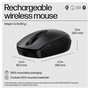 HP Ratón 695 Inalámbrico Recargable Negro