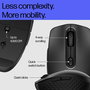 HP 695 Ratón Inalámbrico Recargable Bluetooth Qi Multi-dispositivo 6 Botones Programables