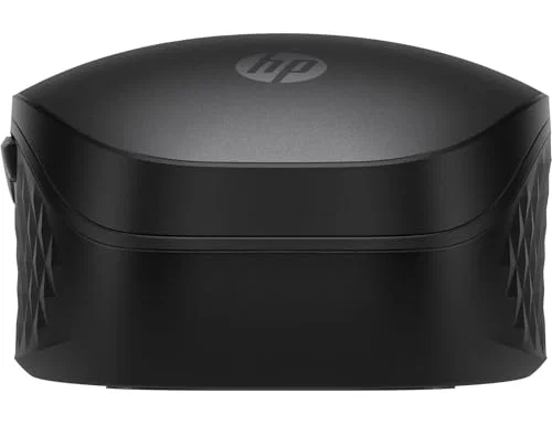 HP 695 Ratón inalámbrico recargable con carga Qi, Negro