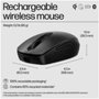 HP Ratón 695 Inalámbrico Recargable Negro