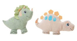 Creaciones Llopis Cojín Dinosaurios Rosa-Verde-Marrón-Azul 44cm