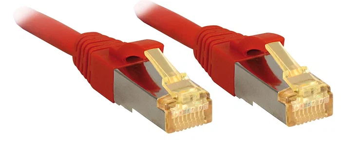LINDY Cable de red Cat7 S/FTP Rojo 0,5 m RJ-45