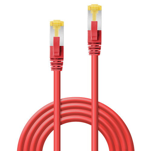 LINDY Cable de red Cat7 S/FTP Rojo 0,5 m RJ-45