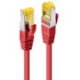 LINDY Cable de red Cat7 S/FTP Rojo 0,5 m RJ-45