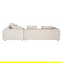 Sofá Chaise Longue Derecha Crema Tejido 307 X 202 X 81 cm