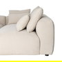 Sofá Chaise Longue Derecha Crema Tejido 307 X 202 X 81 cm