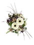 Obouquet Ramo de Flores Artificiales Vero Blanco con Gerberas, Flor de Cera, Eucalipto y Romero - Alegría y Felicidad