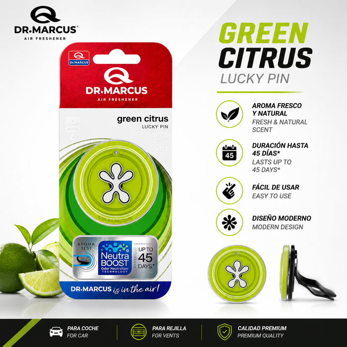 Drmarcus Lucky Pin Green Citrus Verde Drmarcus Lucky Pin Green Citrus Verde