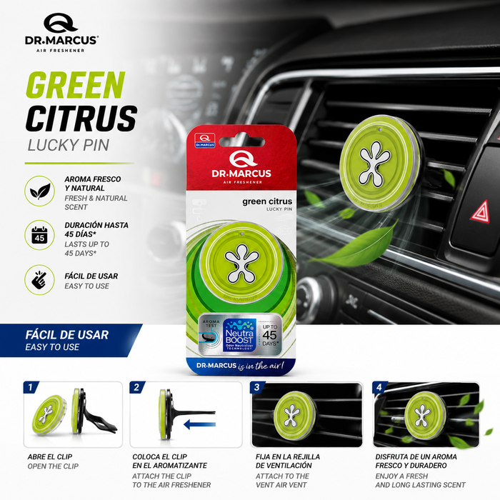 Drmarcus Lucky Pin Green Citrus Verde Drmarcus Lucky Pin Green Citrus Verde
