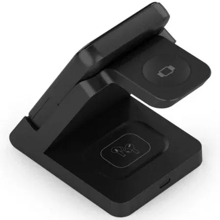 Aisens Base de Carga Inalámbrica ASCH-15W4WC064-BK 15W 4 en 1 para Móvil, Apple Watch, Auriculares, Negro Aisens Base de Carga Inalámbrica ASCH-15W4WC064-BK 15W 4 en 1 para Móvil, Apple Watch, Auriculares, Negro