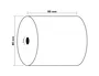 Exacompta Rollo Sumadora Térmico 80x70 mm 48 g/m2 Sin BPA